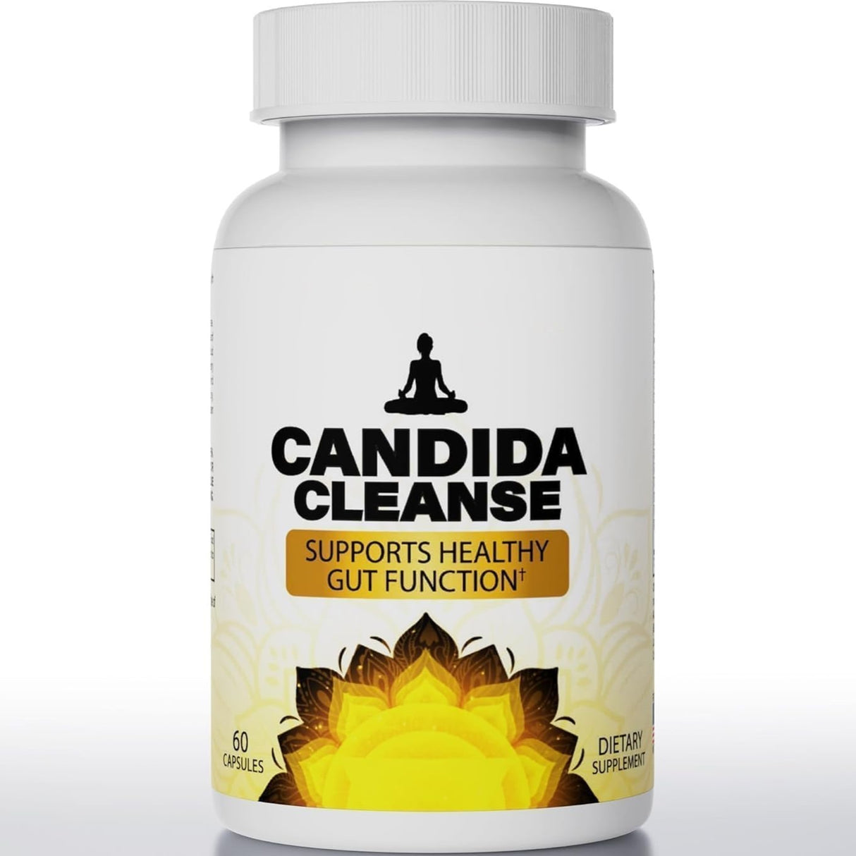 Candida Cleanse 60 Capsules - Gut & Colon Support, Natural Herbs for Intestinal