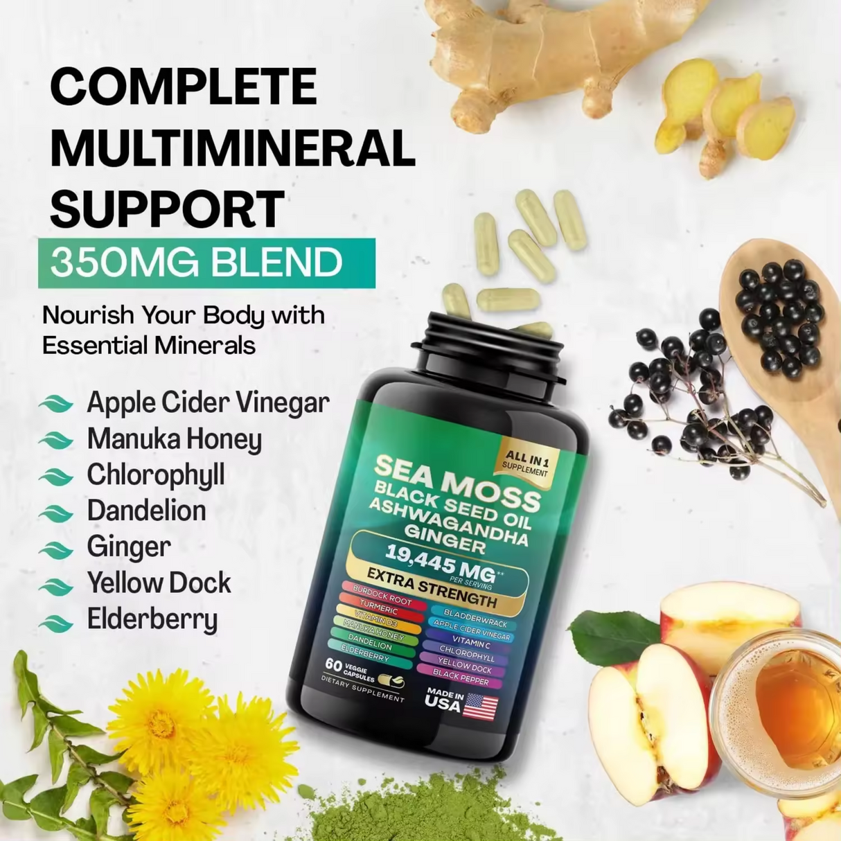 Dynamic Vitality Bundle - Sea Moss Multivitamin & Shilajit Power Combo (Variant)